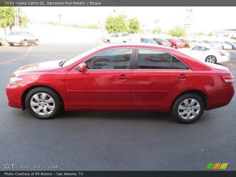 Barcelona Red Metallic / Bisque 2010 Toyota Camry LE
