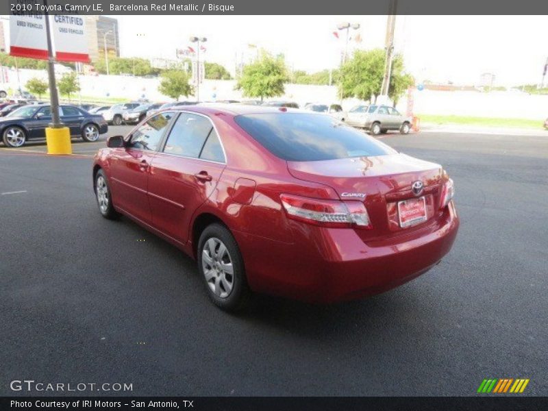 Barcelona Red Metallic / Bisque 2010 Toyota Camry LE