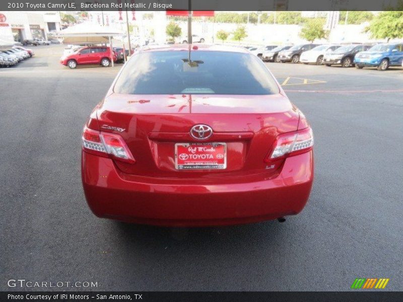 Barcelona Red Metallic / Bisque 2010 Toyota Camry LE