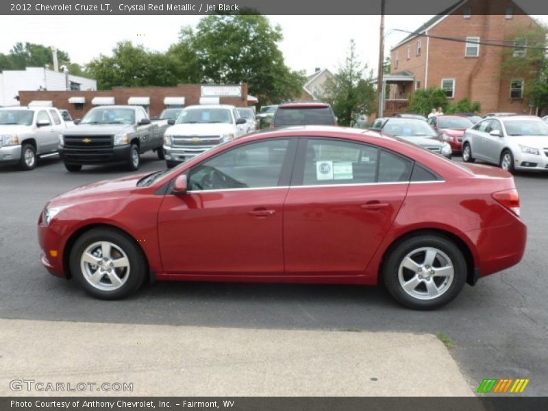 Crystal Red Metallic / Jet Black 2012 Chevrolet Cruze LT