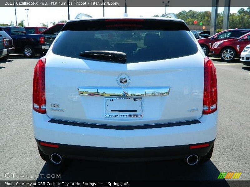 Platinum Ice Tricoat / Titanium/Ebony 2012 Cadillac SRX FWD