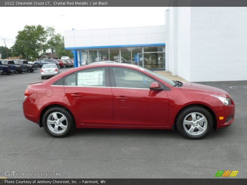Crystal Red Metallic / Jet Black 2012 Chevrolet Cruze LT