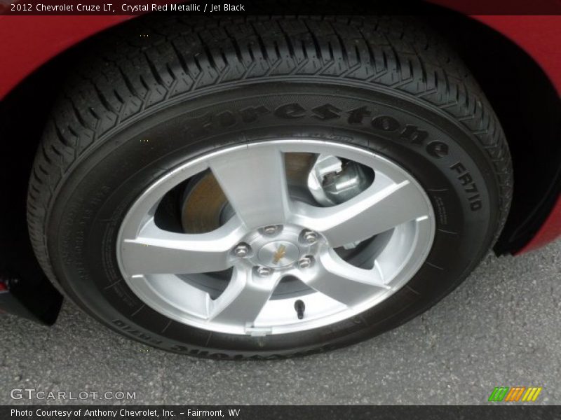 Crystal Red Metallic / Jet Black 2012 Chevrolet Cruze LT