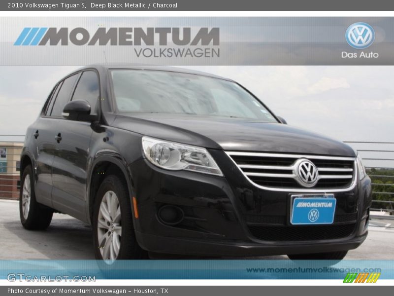 Deep Black Metallic / Charcoal 2010 Volkswagen Tiguan S