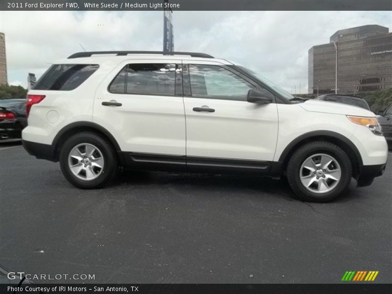 White Suede / Medium Light Stone 2011 Ford Explorer FWD