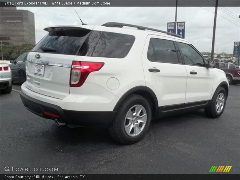 White Suede / Medium Light Stone 2011 Ford Explorer FWD