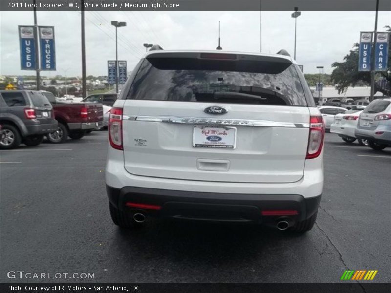White Suede / Medium Light Stone 2011 Ford Explorer FWD
