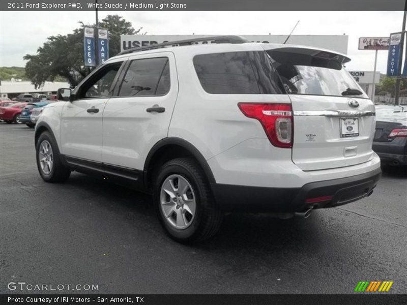 White Suede / Medium Light Stone 2011 Ford Explorer FWD
