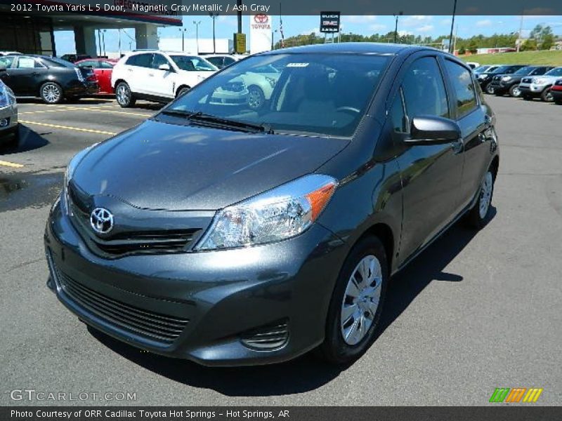 Magnetic Gray Metallic / Ash Gray 2012 Toyota Yaris L 5 Door