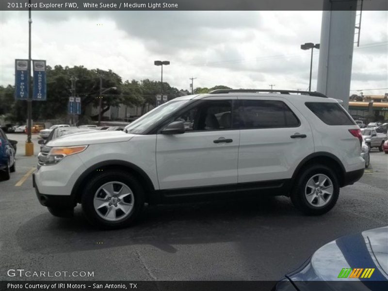 White Suede / Medium Light Stone 2011 Ford Explorer FWD