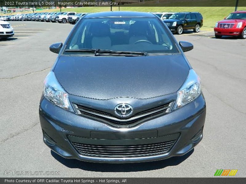 Magnetic Gray Metallic / Ash Gray 2012 Toyota Yaris L 5 Door