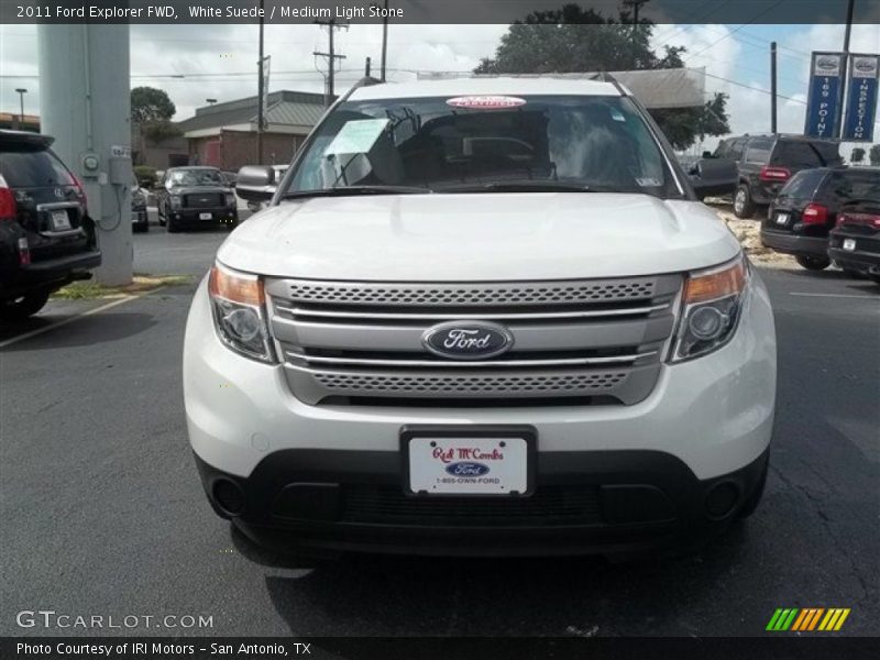 White Suede / Medium Light Stone 2011 Ford Explorer FWD