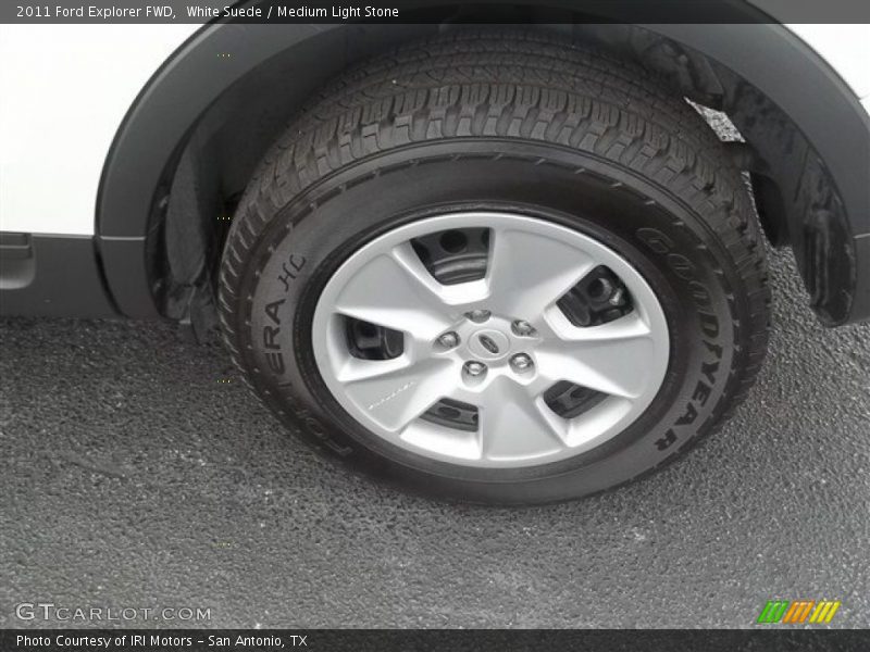 White Suede / Medium Light Stone 2011 Ford Explorer FWD