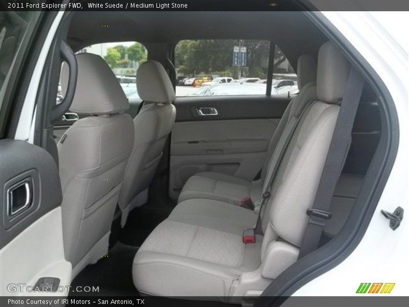 White Suede / Medium Light Stone 2011 Ford Explorer FWD