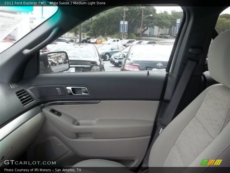White Suede / Medium Light Stone 2011 Ford Explorer FWD