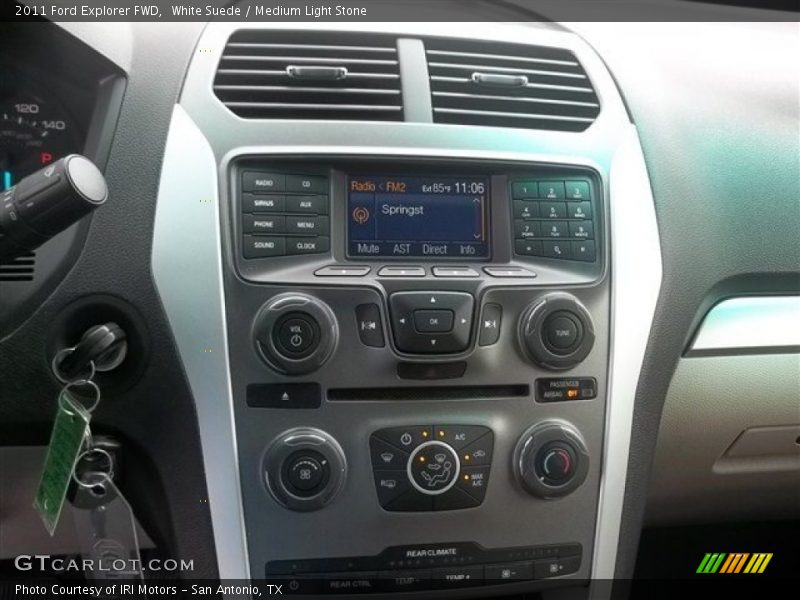 White Suede / Medium Light Stone 2011 Ford Explorer FWD