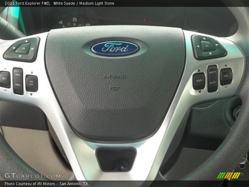 White Suede / Medium Light Stone 2011 Ford Explorer FWD