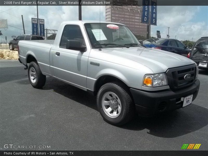 Silver Metallic / Medium Dark Flint 2008 Ford Ranger XL Regular Cab