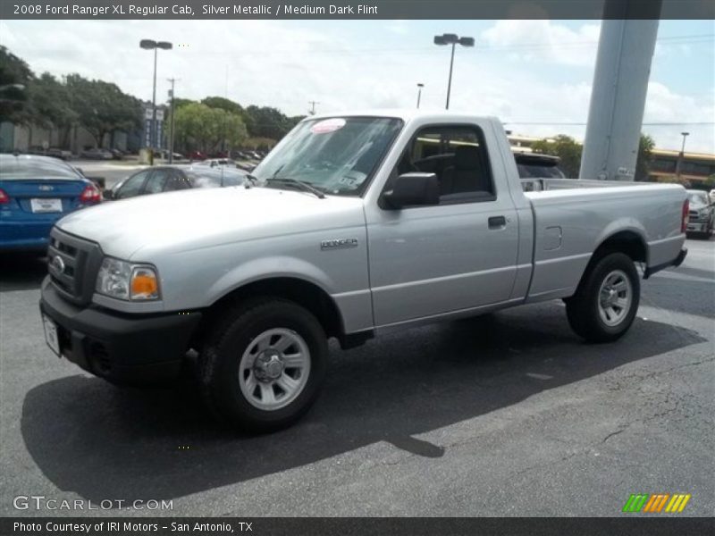 Silver Metallic / Medium Dark Flint 2008 Ford Ranger XL Regular Cab