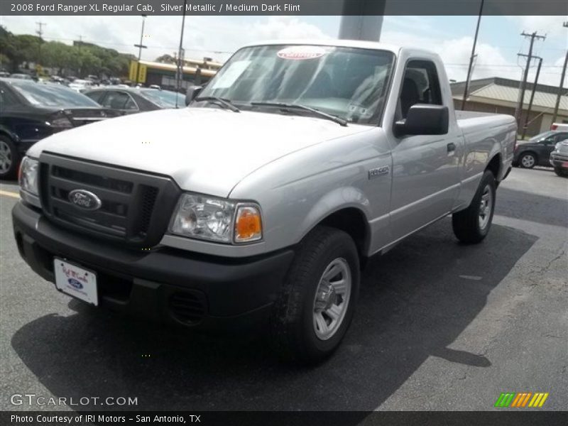 Silver Metallic / Medium Dark Flint 2008 Ford Ranger XL Regular Cab
