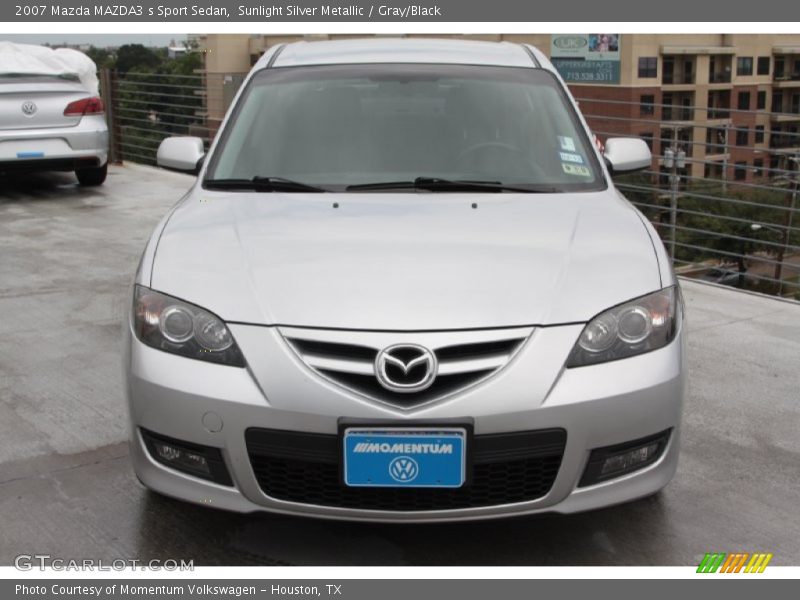 Sunlight Silver Metallic / Gray/Black 2007 Mazda MAZDA3 s Sport Sedan