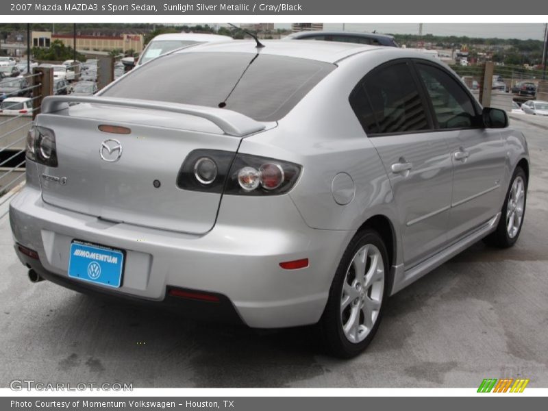 Sunlight Silver Metallic / Gray/Black 2007 Mazda MAZDA3 s Sport Sedan