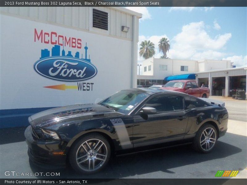 Black / Charcoal Black/Recaro Sport Seats 2013 Ford Mustang Boss 302 Laguna Seca