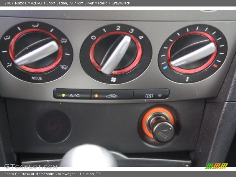 Sunlight Silver Metallic / Gray/Black 2007 Mazda MAZDA3 s Sport Sedan