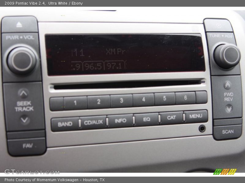 Audio System of 2009 Vibe 2.4