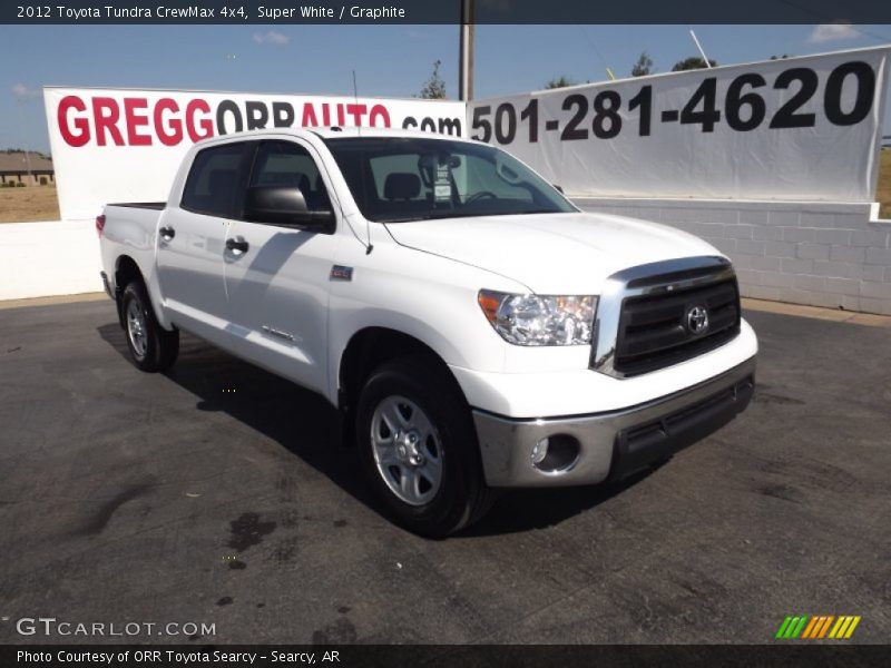 Super White / Graphite 2012 Toyota Tundra CrewMax 4x4