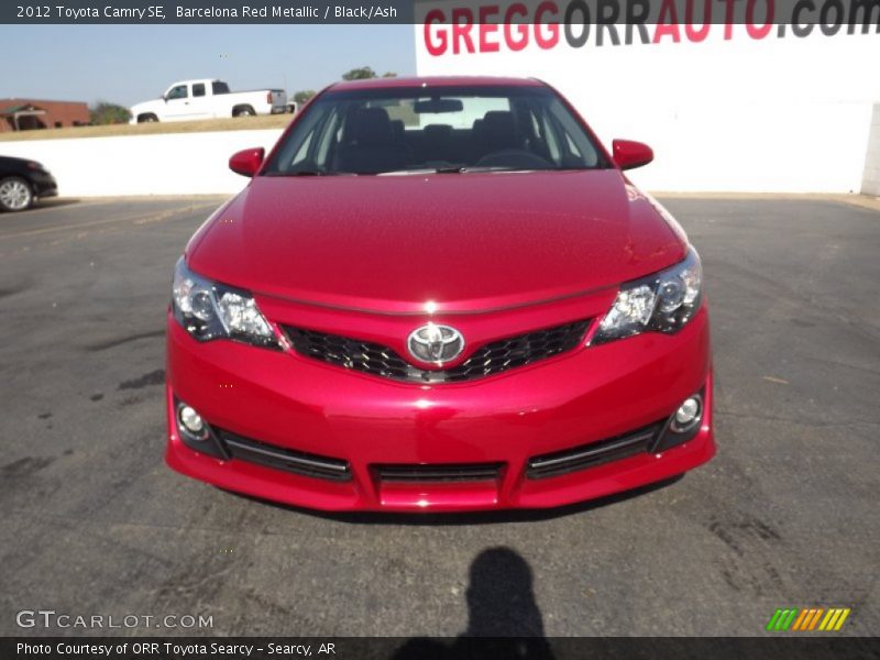 Barcelona Red Metallic / Black/Ash 2012 Toyota Camry SE