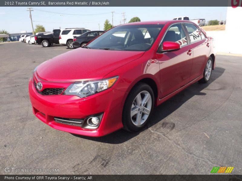 Barcelona Red Metallic / Black/Ash 2012 Toyota Camry SE
