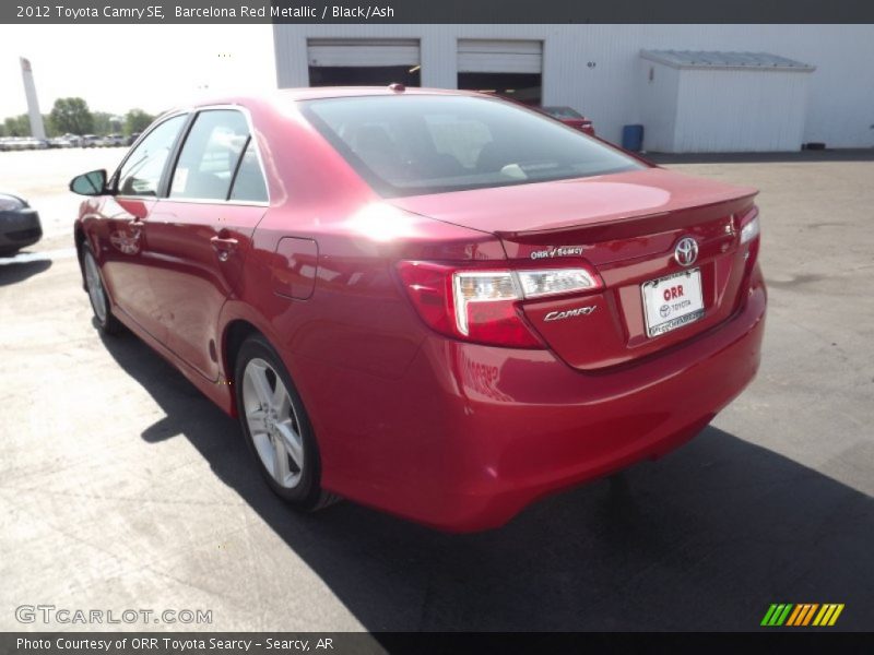 Barcelona Red Metallic / Black/Ash 2012 Toyota Camry SE