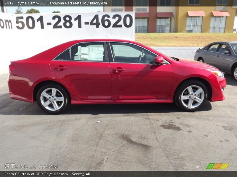 Barcelona Red Metallic / Black/Ash 2012 Toyota Camry SE