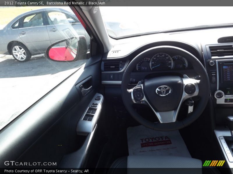 Barcelona Red Metallic / Black/Ash 2012 Toyota Camry SE