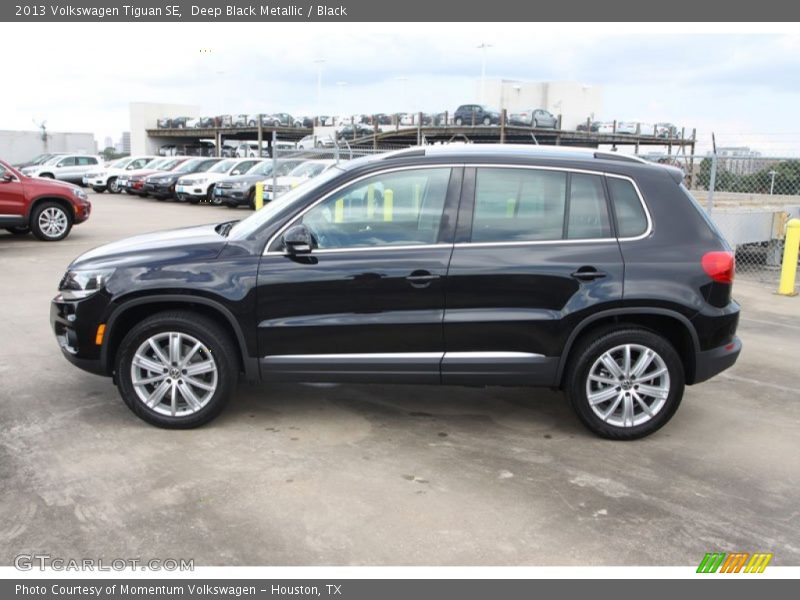 Deep Black Metallic / Black 2013 Volkswagen Tiguan SE