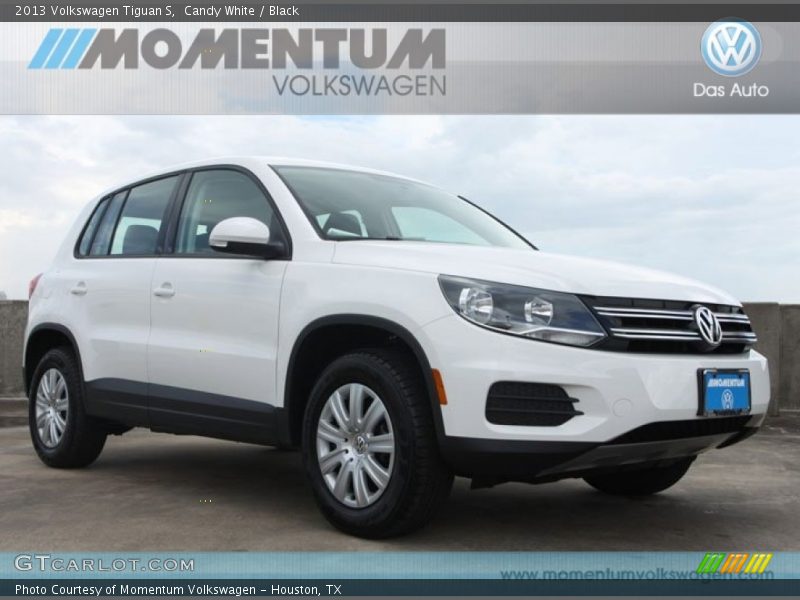 Candy White / Black 2013 Volkswagen Tiguan S