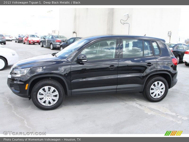 Deep Black Metallic / Black 2013 Volkswagen Tiguan S