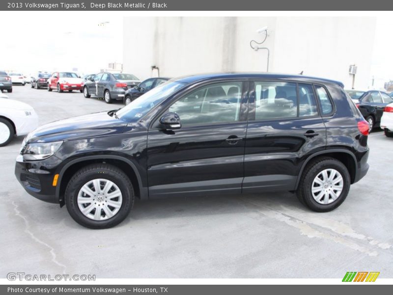 Deep Black Metallic / Black 2013 Volkswagen Tiguan S