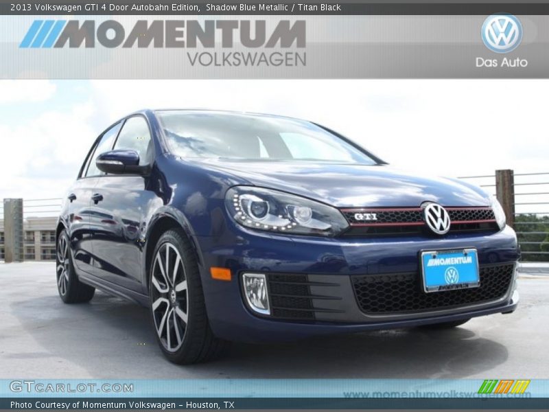 Shadow Blue Metallic / Titan Black 2013 Volkswagen GTI 4 Door Autobahn Edition