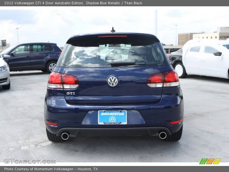 Shadow Blue Metallic / Titan Black 2013 Volkswagen GTI 4 Door Autobahn Edition