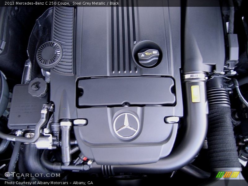 Steel Grey Metallic / Black 2013 Mercedes-Benz C 250 Coupe