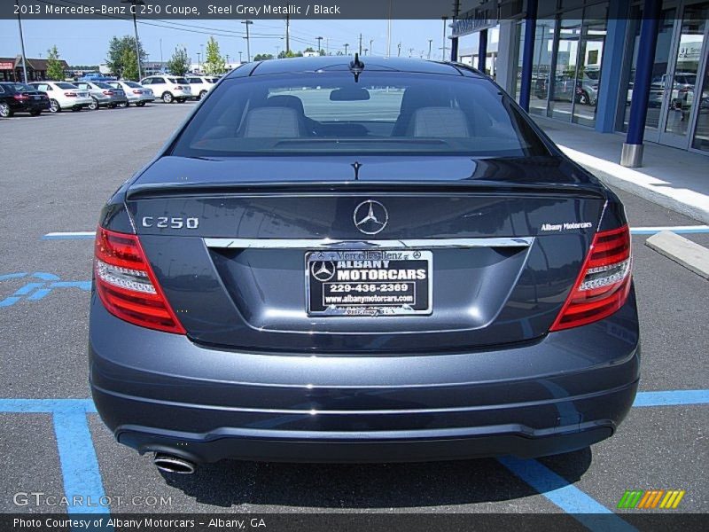 Steel Grey Metallic / Black 2013 Mercedes-Benz C 250 Coupe
