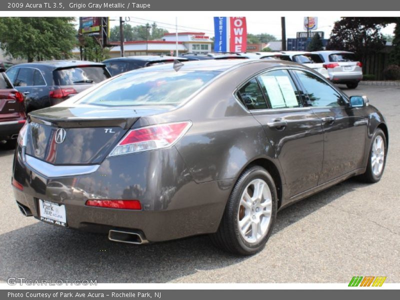 Grigio Gray Metallic / Taupe 2009 Acura TL 3.5