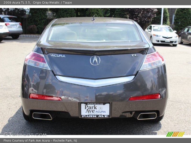 Grigio Gray Metallic / Taupe 2009 Acura TL 3.5