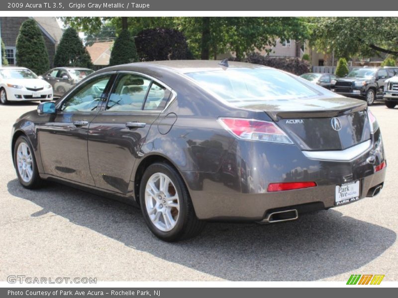 Grigio Gray Metallic / Taupe 2009 Acura TL 3.5