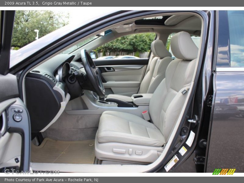 Grigio Gray Metallic / Taupe 2009 Acura TL 3.5