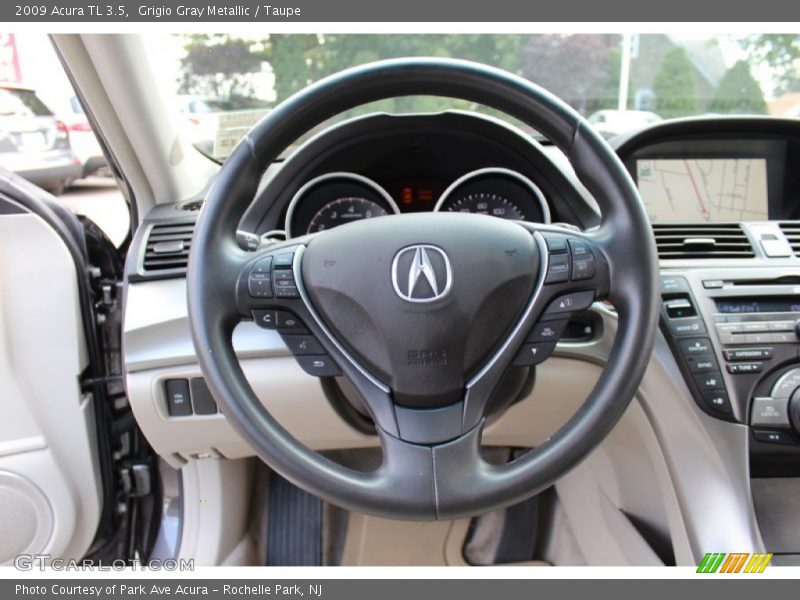 Grigio Gray Metallic / Taupe 2009 Acura TL 3.5