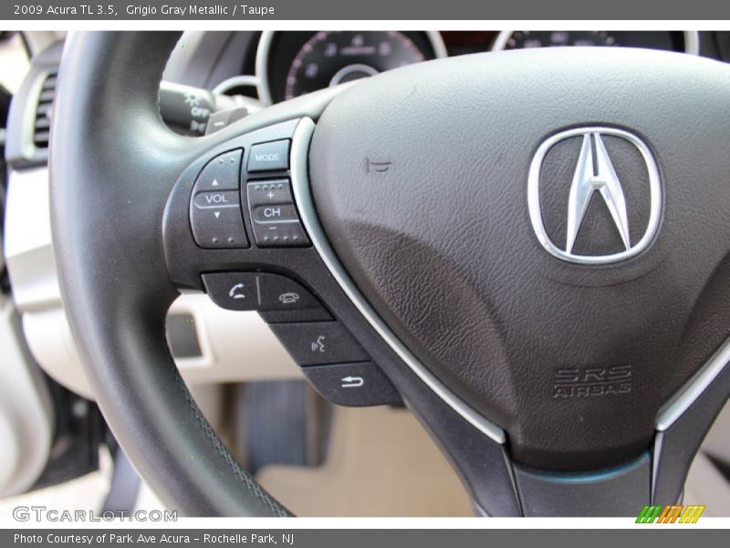 Grigio Gray Metallic / Taupe 2009 Acura TL 3.5
