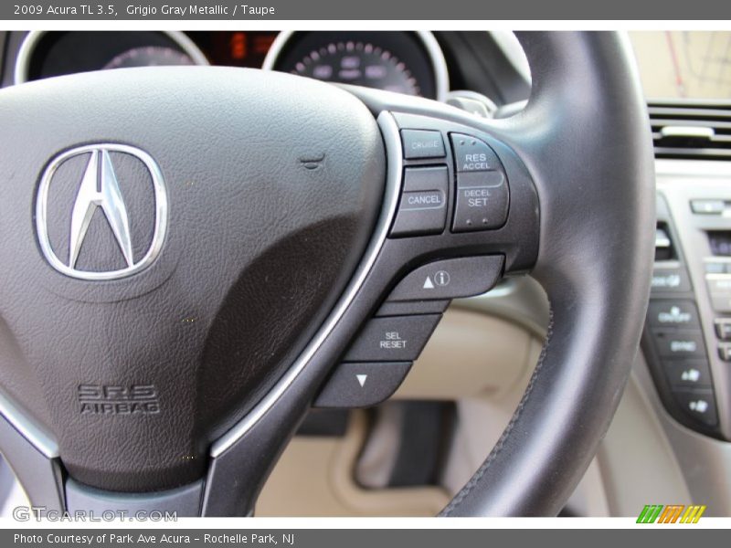Grigio Gray Metallic / Taupe 2009 Acura TL 3.5